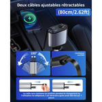 Charger l&#39;image dans la galerie, CHAGEUR POUR VOITURE 4 EN 1 ULTRA RAPIDE
